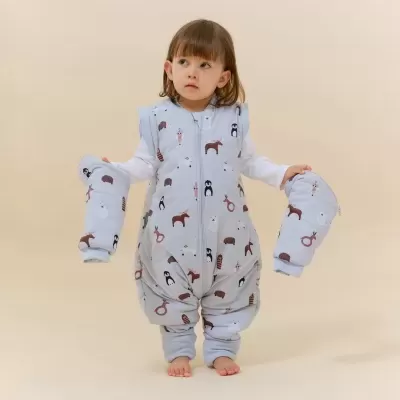 MOLIS&CO Saco de Dormir com Pernas e Mangas Winter Animals TOG 2.5