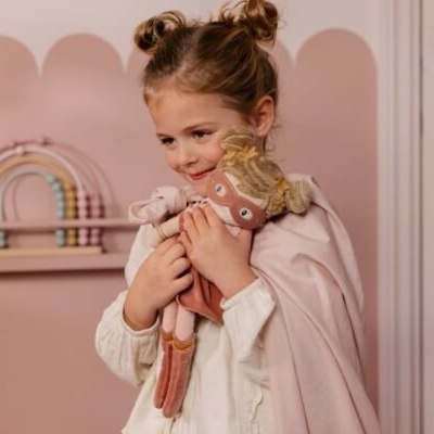 Little Dutch Boneca De Pano Super-Herói Rosa 35 Cm