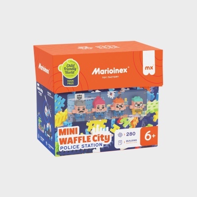 Marioinex Mini Waffle Esquadra da Polícia 280 Peças