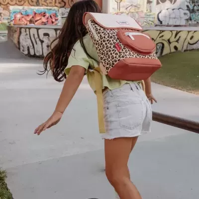 Hello Hossy Mochila Escolar Leopard +6 anos