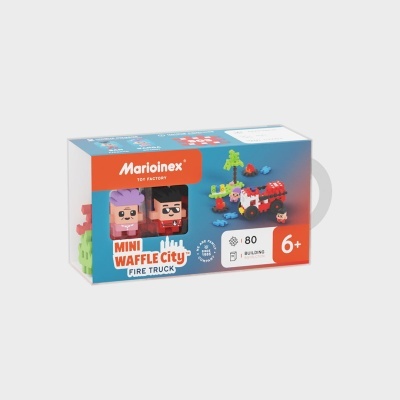 Marioinex Mini Waffle City Fire Truck 80 pcs