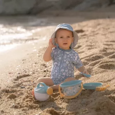 Little Dutch Chapéu de Sol Reversível Sea Life