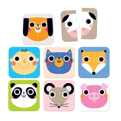 Banana Panda Puzzle On-The-Go Halves Faces
