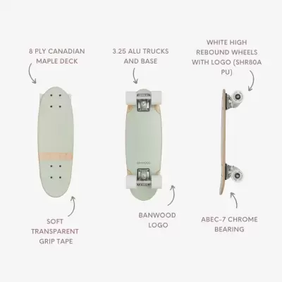 Banwood Skateboard Menta