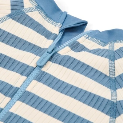 Little Dutch Fato De Banho Manga Curta Ocean Blue Stripes