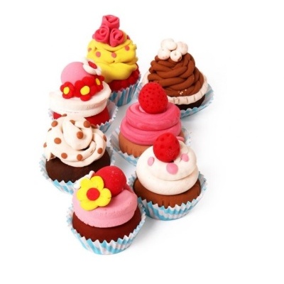 Tutti-Frutti Plasticina Orgânica Perfumada Set Cupcakes