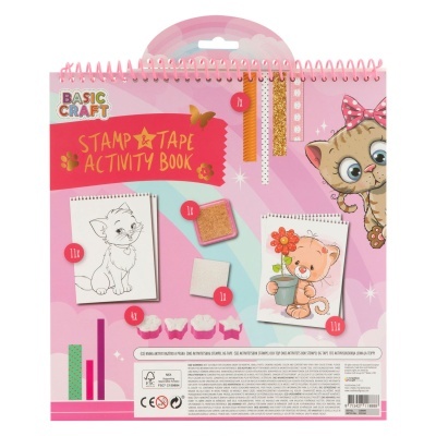 Moxy Caderno de Atividades Stamp & Tape Gatinhos