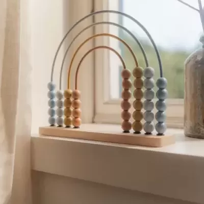 Little Dutch Ábaco Arco-Iris Tons De Azul - Forest Friends Fsc