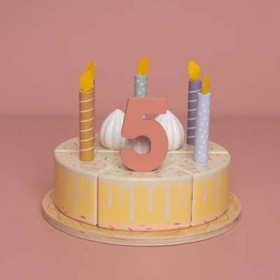 Little Dutch Bolo De Aniversário Em Madeira - Rosa