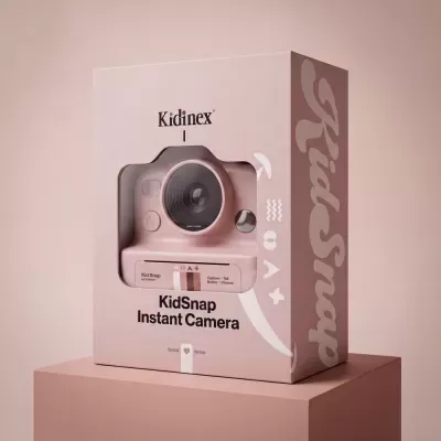 Kidinex Máquina Fotográfica Instantânea KidSnap Rosa Kidinex Máquina Fotográfica Instantânea KidSnap Rosa