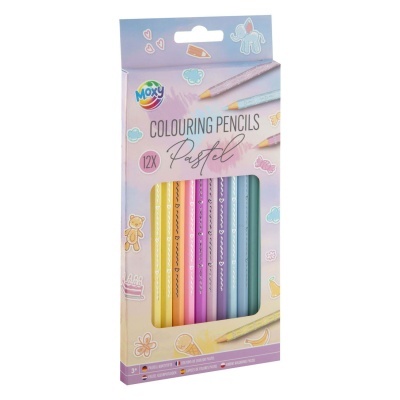 Moxy Lápis de Cor Pastel 12 Cores