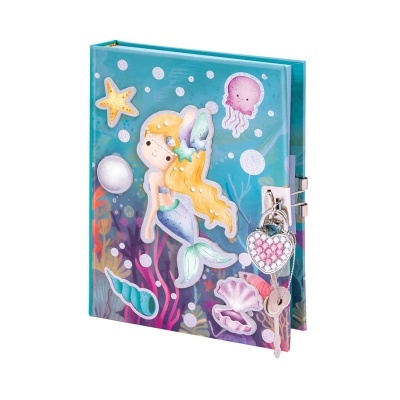 Diário com Cadeado Sereia