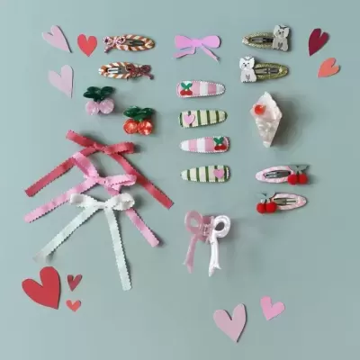 Rockahula Ganchos em Tecido Cherry Kiss