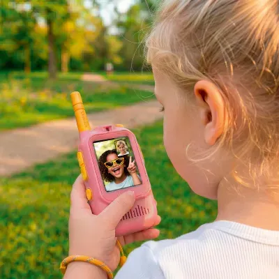 Zazu Video Walkie Talkie para Crianças Rosa Zazu Video Walkie Talkie para Crianças Rosa