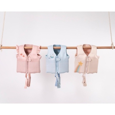 Monnëka Colete de Natação Flutuador Strawberries