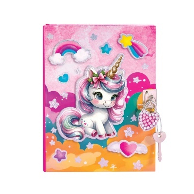 Diário com Cadeado Unicórnio