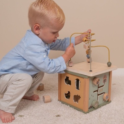 Little Dutch Cubo De Actividades De Madeira - Little Farm