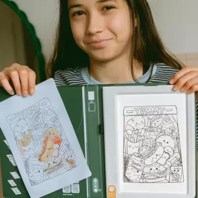 Kidywolf Kidydraw Pad Com Luz +8 Anos