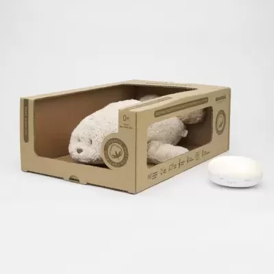 Moonie Peluche Ruído Branco e Luz Noturna Foca Sand