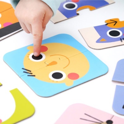 Banana Panda Puzzle On-The-Go Halves Faces