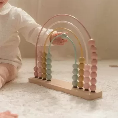 Little Dutch Ábaco Arco-Iris Rosa - Fairy Garden Fsc