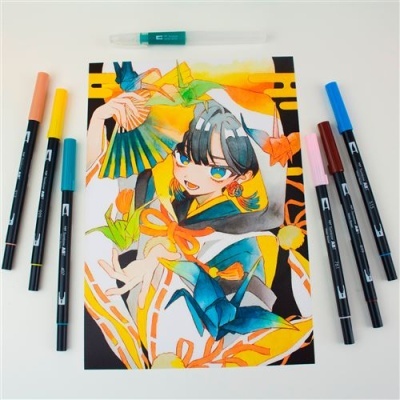 Tombow Marcadores Dual Brush Pens Manga Bird