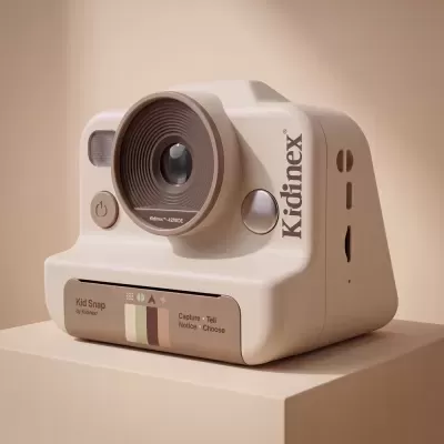 Kidinex Máquina Fotográfica Instantânea KidSnap Bege
