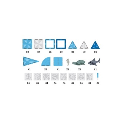 Giros Jogo Magnético O Oceano 40 Peças + 6 marcadores Giros Jogo Magnético O Oceano 40 Peças + 6 marcadores