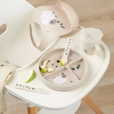 Done by Deer Prato com Ventosa e Divisórias Tiny Farm Sand