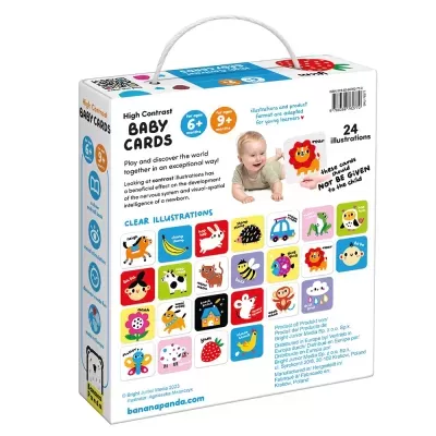 Banana Panda High Contrast Baby Cards 6M+ e 9M+