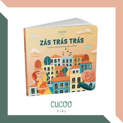 Cucoo Livro Musical Infantil Zás Trás Trás