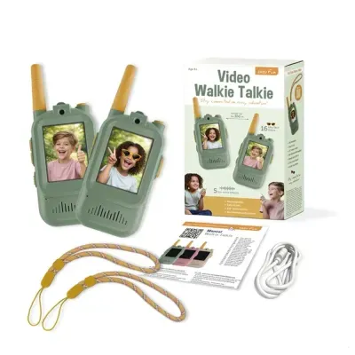 Zazu Video Walkie Talkie para Crianças Verde