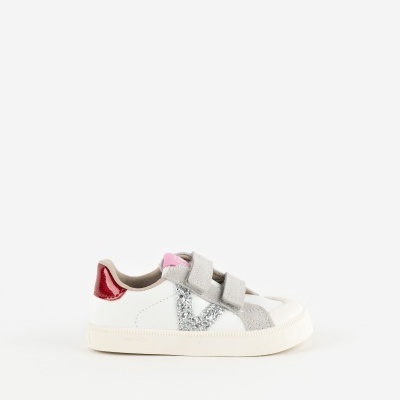 Victoria Shoes Sapatilhas Oliver Efeito Pele Prata Rosa