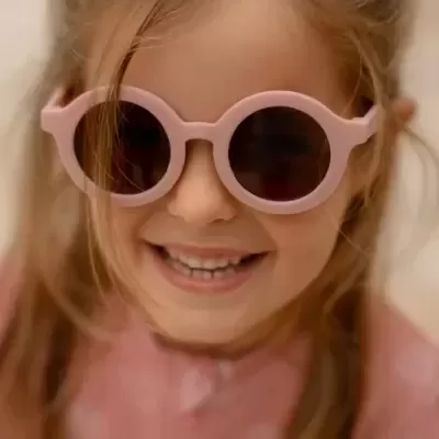 Little Dutch Óculos de Sol Redondos Light Pink