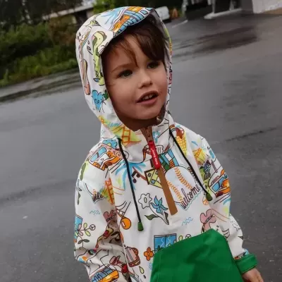 Hello Hossy Poncho de Chuva San Francisco