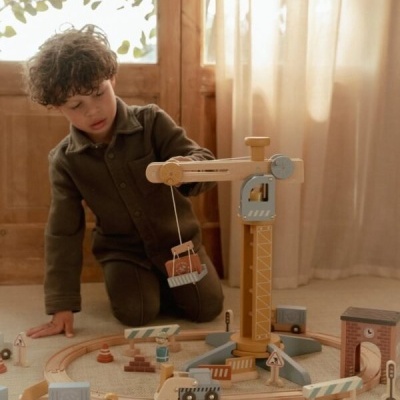 Little Dutch Pista Com Grua Fsc Little Dutch Pista Com Grua Fsc