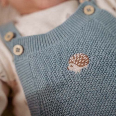 Little Dutch Macacão em Malha Azul para Bebé – Forest Friends