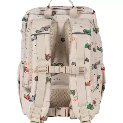 Konges Slojd Mochila Escolar Vintage Cars Beige Com Saco De Desporto Konges Slojd Mochila Escolar Vintage Cars Beige Com Saco De Desporto