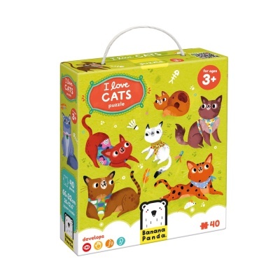 Banana Panda Puzzle I Love Cats +3