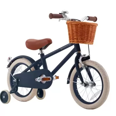 Banwood   Bicicleta Clássica Vintage 14" Azul Marinho