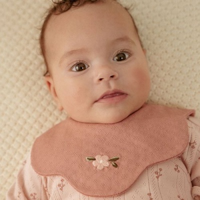 Little Dutch Babetes tipo colar em algodão orgânico (2 unidades) – Rosa