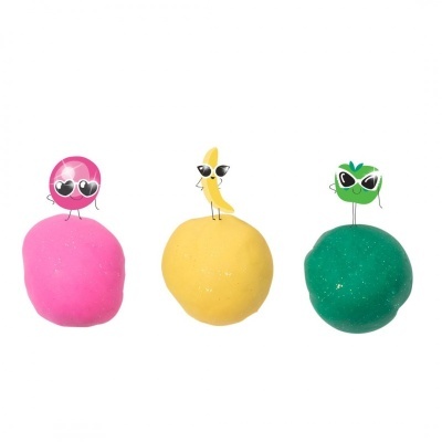 Tutti-Frutti Plasticina Orgânica Perfumada Trio Flores e Borboletas