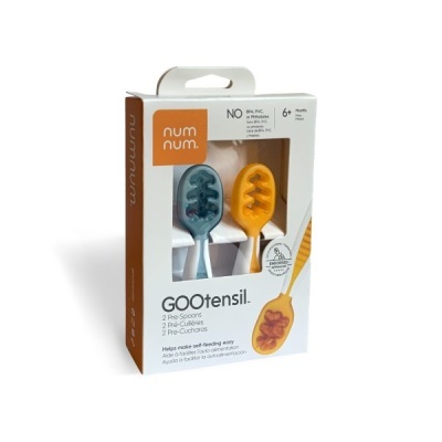 NumNum Pré-Colheres para Bebé Azul e Amarelo