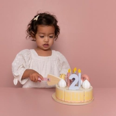 Little Dutch Bolo De Aniversário Em Madeira - Rosa
