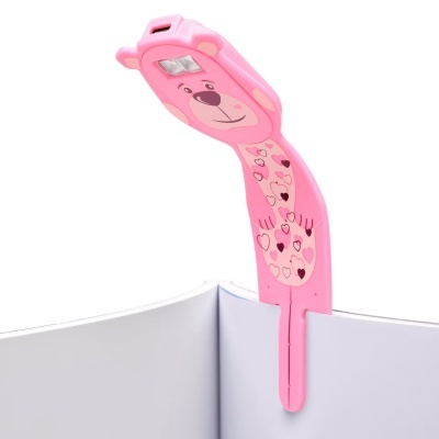 Lanterna de Leitura Recarregável Flexilight Urso Rosa
