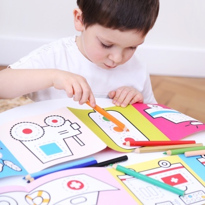 Banana Panda 2x Livros de Colorir Longo Veúculos de Trabalho 3+ anos Banana Panda 2x Livros de Colorir Longo Veúculos de Trabalho 3+ anos