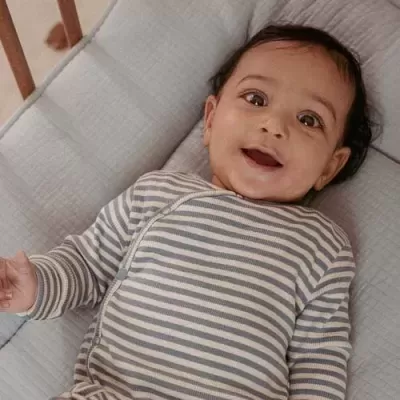 Little Dutch Pijama Bebé Azul Riscas Forest Friends