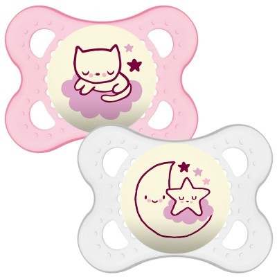 MAM Chupetas Original Noite 0 meses+ - Pack 2x