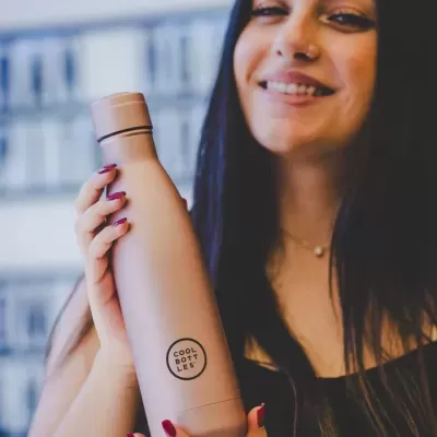 Cool Bottles Garrafa Térmica Metallic Rose 500 ml