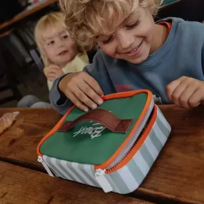 Hello Hossy Snack Bag Bolsa Térmica para Snacks Green Sripes